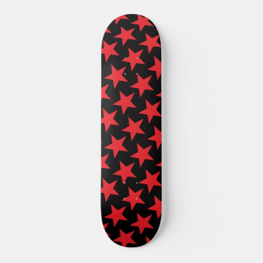 Red Stars Skateboard - Couleurs personnalisées (Recto)