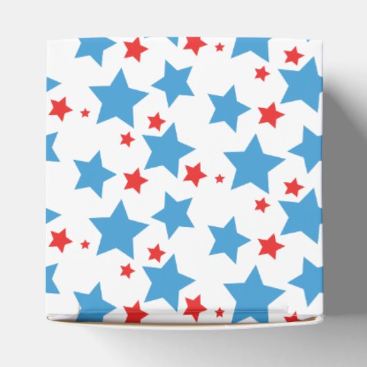 Red Stars Sprinkles Memorial Day Event Party Bedankdoosjes (Bovenkant)