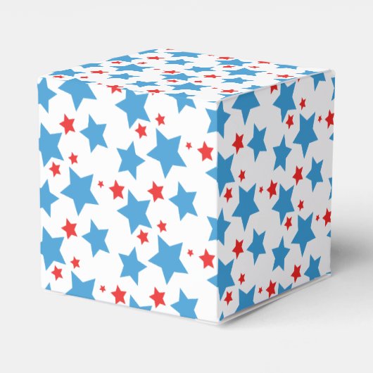 Red Stars Sprinkles Memorial Day Event Party Bedankdoosjes (Achterkant)