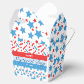 Red Stars Sprinkles Memorial Day Event Party Bedankdoosjes (Geopend)