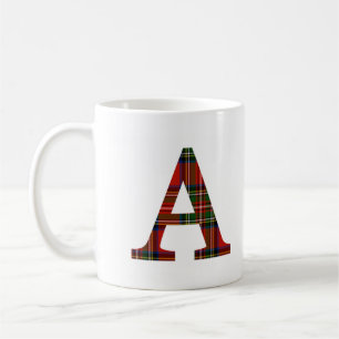 Red Stewart A Plaid Monogramme A Mug