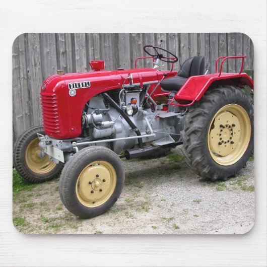 Red Steyr Tractor Muismat (Voorkant)