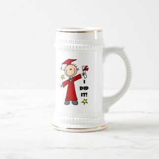 Red Stick Figuur Boy Afstuderen Bierpul