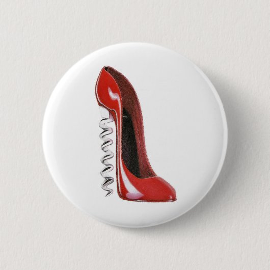 Red Stiletto Corkschroef Hiel Button (Voorkant)