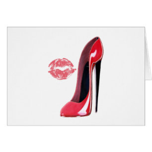 Red Stiletto Shoe en Kiss Art