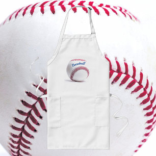 Red Stitched Baseball Lang Schort
