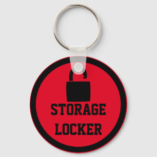 Red Storage Space Locker Sleutelhanger