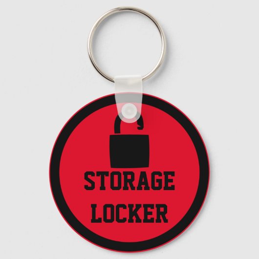 Red Storage Space Locker Sleutelhanger (Voorkant)