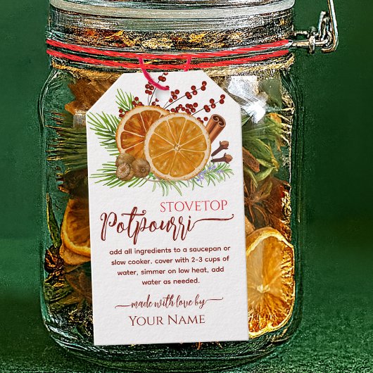 Red Stovetop Christmas Simmering Potpourri Cadeaulabel