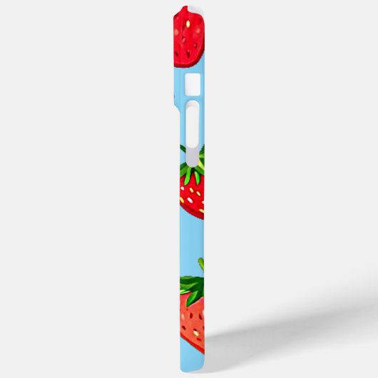 Red strawberry fruit  Case-Mate iPhone case (Achterkant / Links)