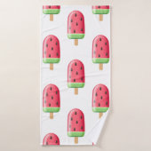 Red Strawberry Ice Cream Pattern Badhanddoek (Badhanddoek)
