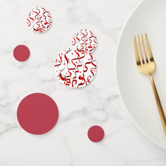 Red Streamers 50ste verjaardagsfeestje Confetti (Groep)