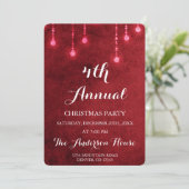 Red String Light Invitation annuelle de Noël (Debout devant)
