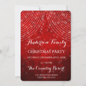 Red String Light jaarlijkse kerstfeest Kaart (Voorkant)
