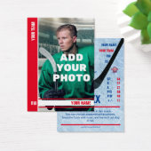 Red Stripe Hockey Trading Kaart - aangepaste stati (Bureau)