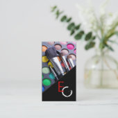 Red Stripe Make-up Artist Palette Visitekaartje (Staand voorkant)