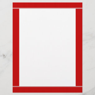 Red Striped Borded Letterhead
