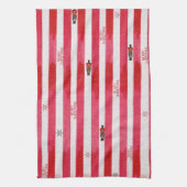 Red Stripes Casse-noisette Serviette de cuisine de (Vertical)