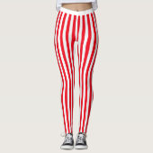 Red Stripes Leggins Leggings (Voorkant)