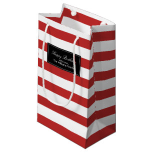 Red Stripes Patroon op maat Klein Cadeauzakje