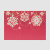Red Stylish Merry kerst Tissuepapier (Voorkant)