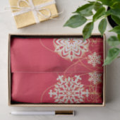 Red Stylish Merry kerst Tissuepapier (Geschenk)