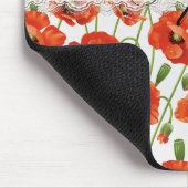 Red Summer Poppy Muismat (Hoek)