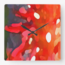 Red Sun Abstract door Amy Vangsgard