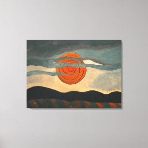 Red Sun Arthur Dove Canvas Afdruk