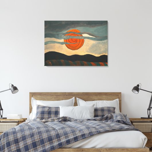 Red Sun | Arthur Dove | Canvas Afdruk (Insitu (Slaapkamer))