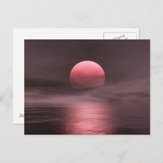 Red Sun Briefkaart (Voorkant / Achterkant)