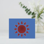 Red Sun Briefkaart (Staand voorkant)