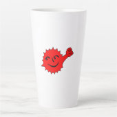 Red Sun Cheer Mascot Latte Mok (Voorkant)