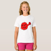 Red Sun Cheer Mascot T-shirt (Voorkant volledig)
