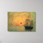 Red Sun door Maxime Maufra, impressionisme Canvas Afdruk (Voorkant)