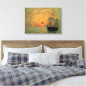 Red Sun door Maxime Maufra, impressionisme Canvas Afdruk (Insitu (Slaapkamer))