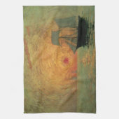 Red Sun door Maxime Maufra,  impressionisme Theedoek (Verticaal)