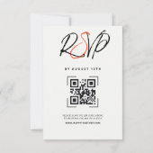 Red Sun et Vieux Sakura Mariage RSVP (Dos)