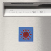 Red Sun Magnet Magneet (Insitu (Vaatwasser))
