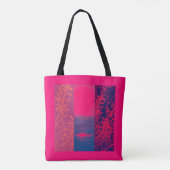 Red Sun Natuur Canvas tas (Achterkant)