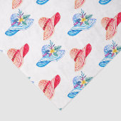 Red Sun Pet (Design 10 Red Series) Tissuepapier (Detail)