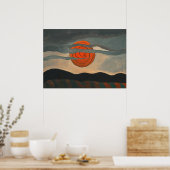 RED SUN POSTER (Keuken)