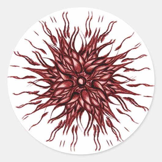 Red Sun Sticker (Voorkant)
