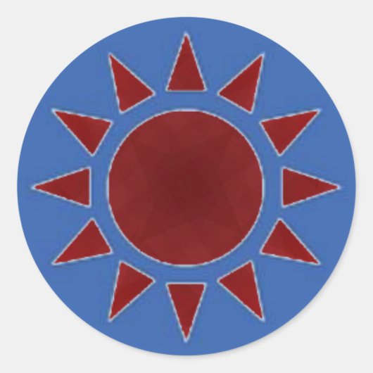 Red Sun Sticker (Voorkant)