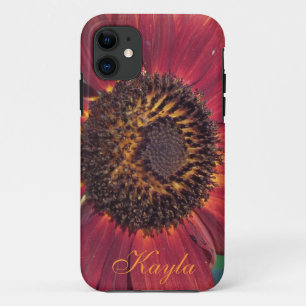 Red Sunflower iPhone 5 Hoesje *personalize*