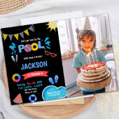 Red Sunglass Pool Invitations Anniversaire avec ph