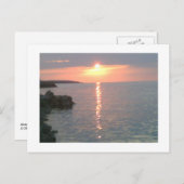 Red Sunset Briefkaart (Voorkant / Achterkant)