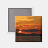 Red Sunset Magnet Magneet (Voorkant / Achterkant)