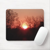 Red Sunset Silhouette Muismat (Met muis)