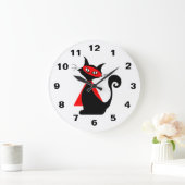 Red Super Cat Clock Grote Klok (Huis)